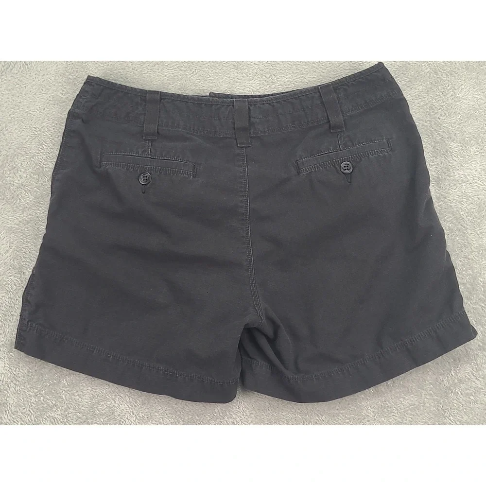 Vtg Polo Jeans Ralph Lauren Womens Sz 8‎ Black Cargo Rip Stop Utility Pocket